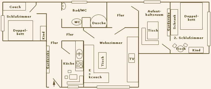 Skizze Wohnung 2